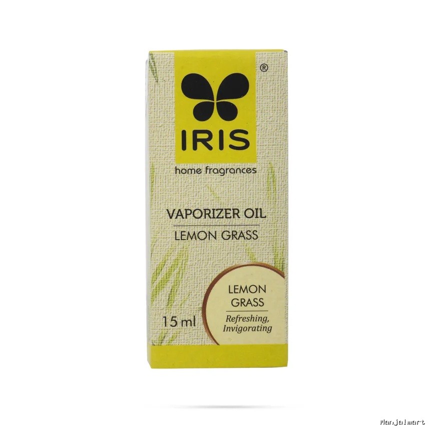 Lemon Grass Vaporizer Oil - 15 ml | Iris Home Fragrance Oil/ Perfumed Oil For Refreshing & Invigorating Aroma